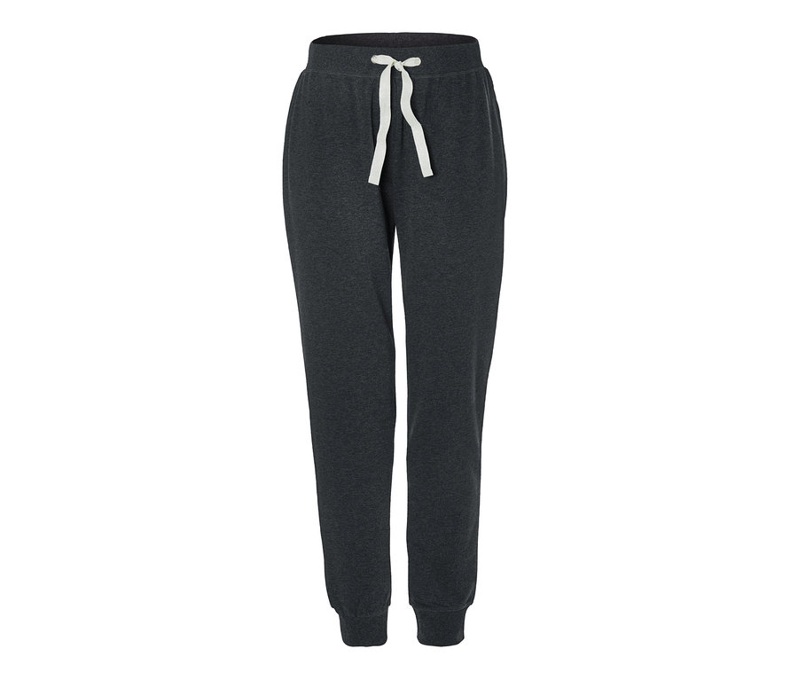 Anthrazitfarbene Hausanzug-Jogginghose mit Kordelzug.