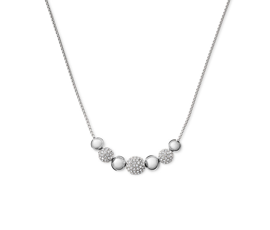 Kette mit Kugeln veredelt mit Kristallen von Swarovski®.