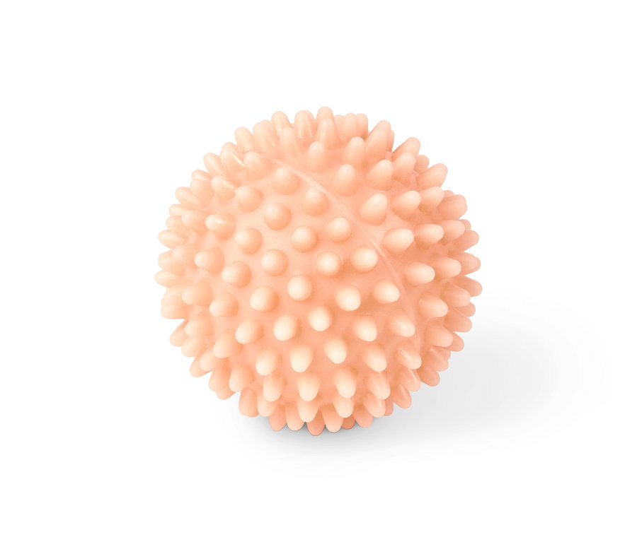 Pfirsichfarbener Cellulite-Massageball.