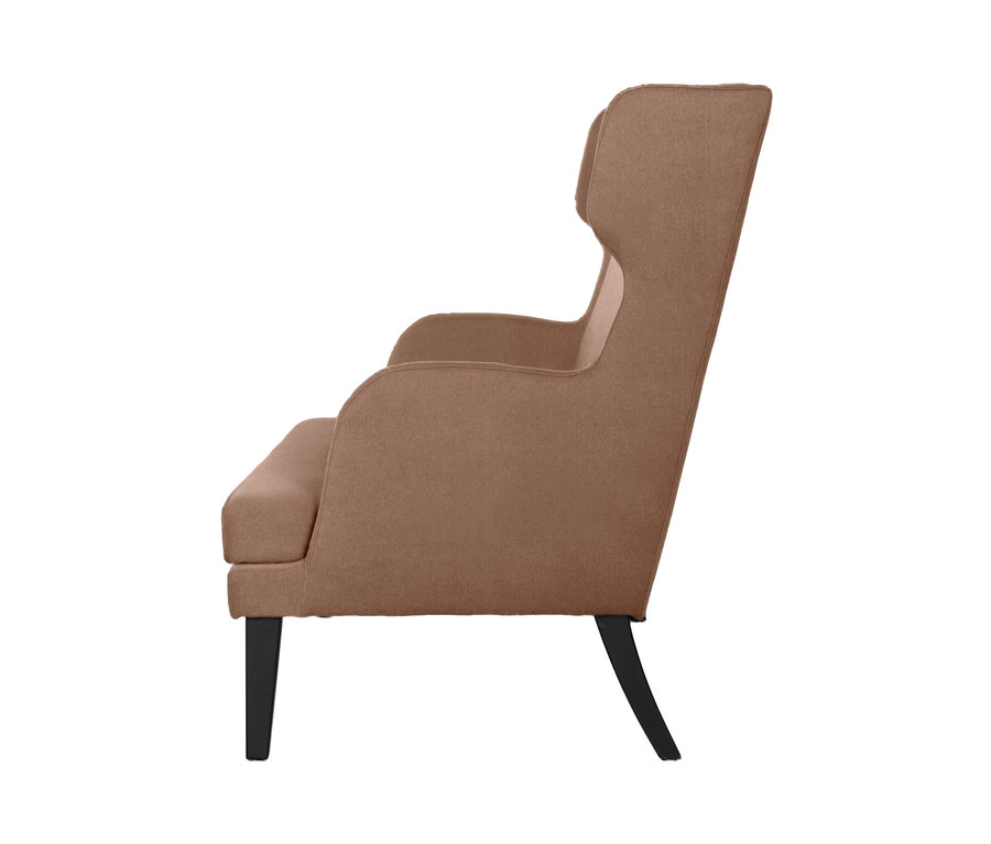 Seitenansicht des hellbraunen Küchensofas »Molly« von ADA trendline.