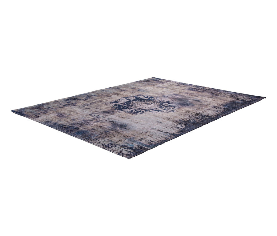 Kayoom Kurzflorteppich »Vintage 8406« Teppich mit blauem Ornamentmuster.