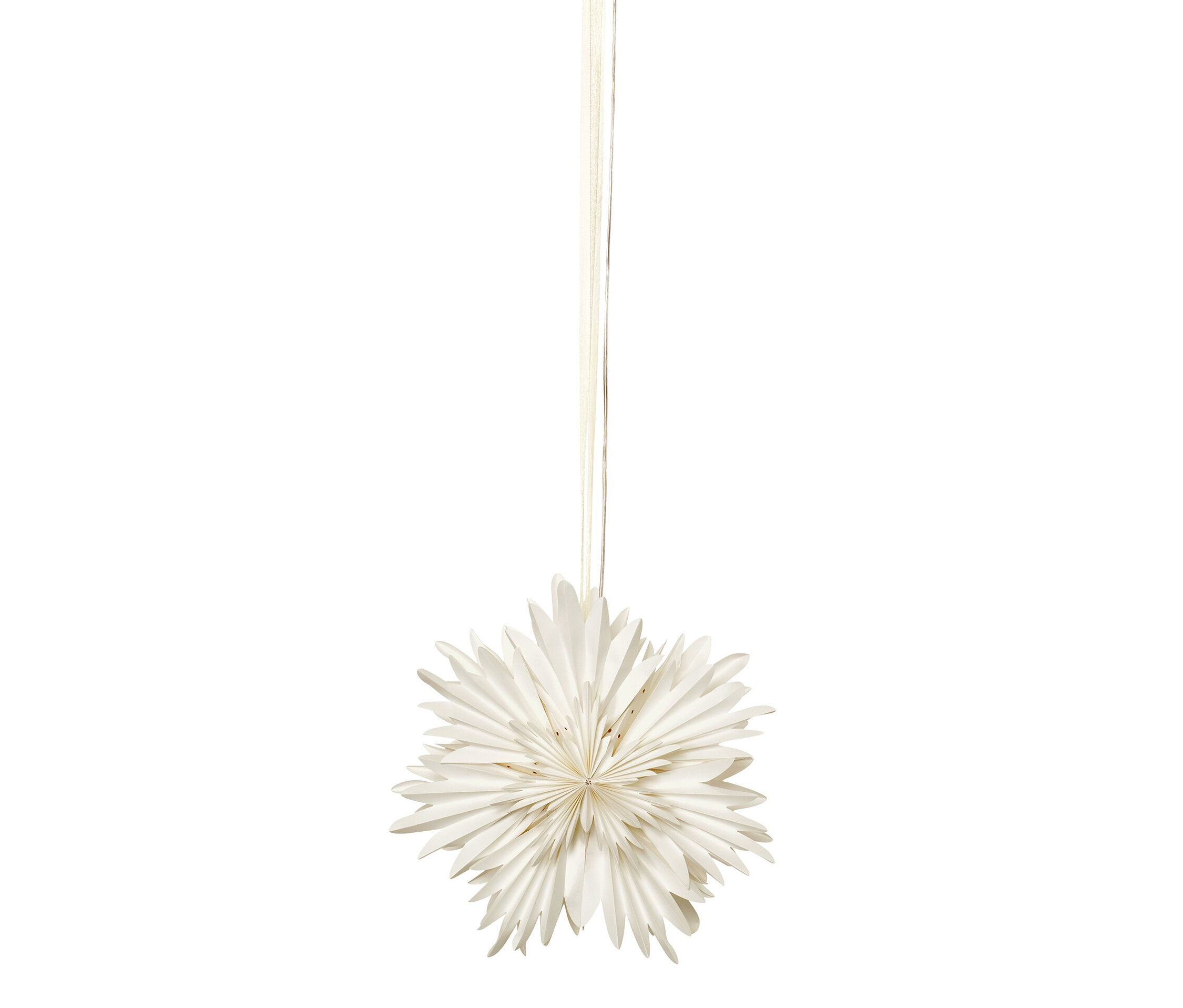 LED-Papierstern - creme - creme