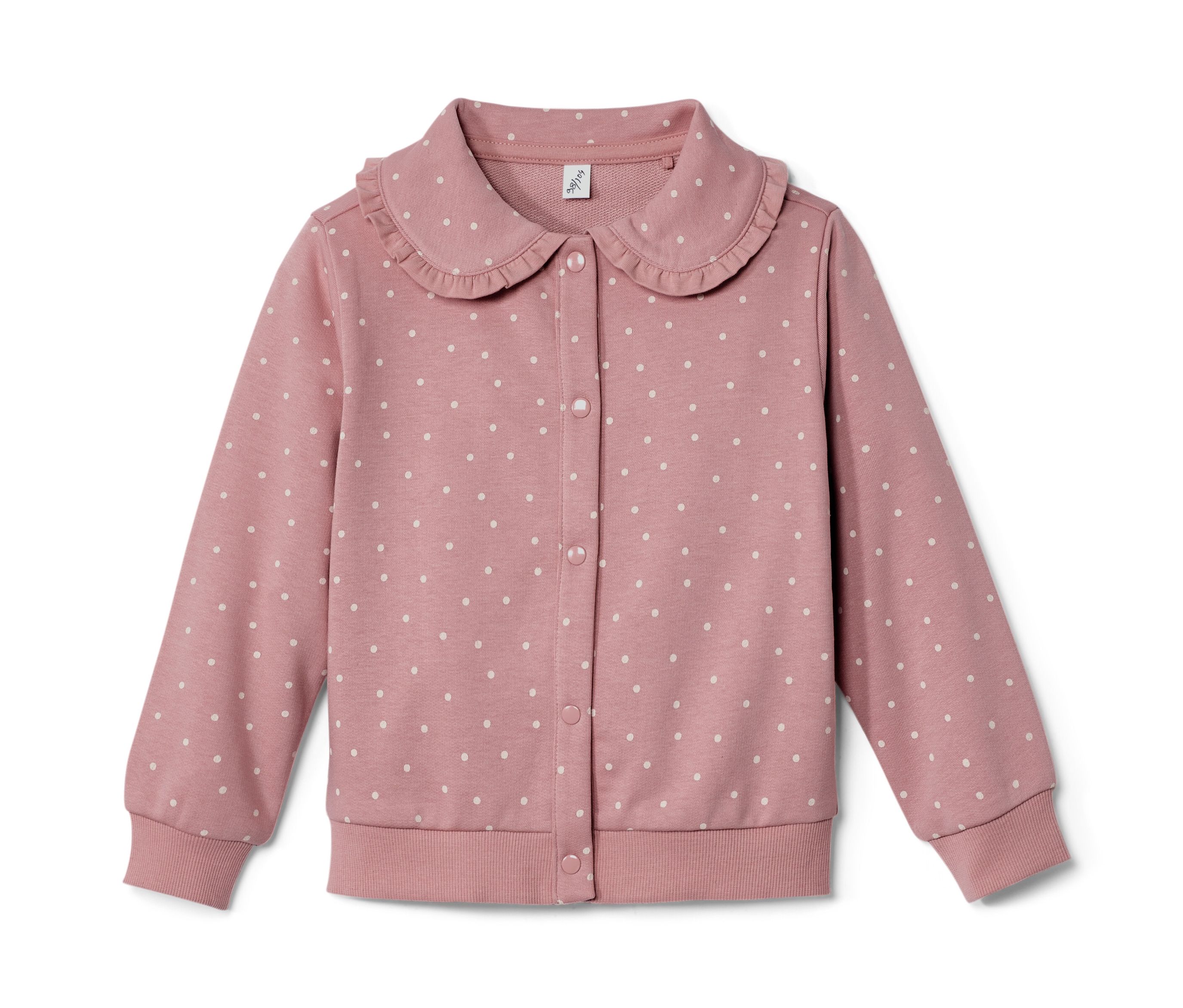 Tchibo - Kinder-Sweatjacke mit Volant - Mädchen - Gr. 98/104 - creme