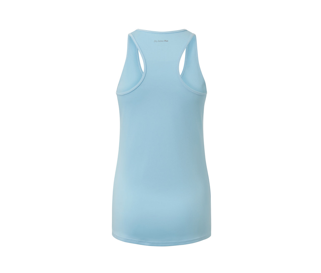 Blaues 2-in-1-Kurzarm-Sportshirt.