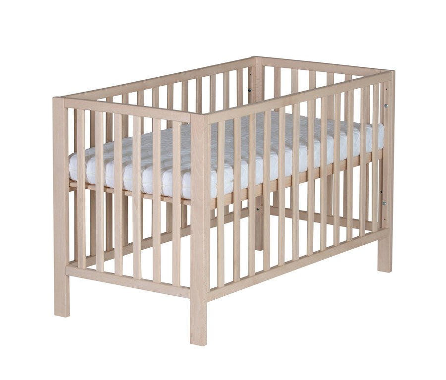 Schardt Baby-Gitterbett »Mika«, ca. 60 x 120 cm mit einer weißen Matratze.