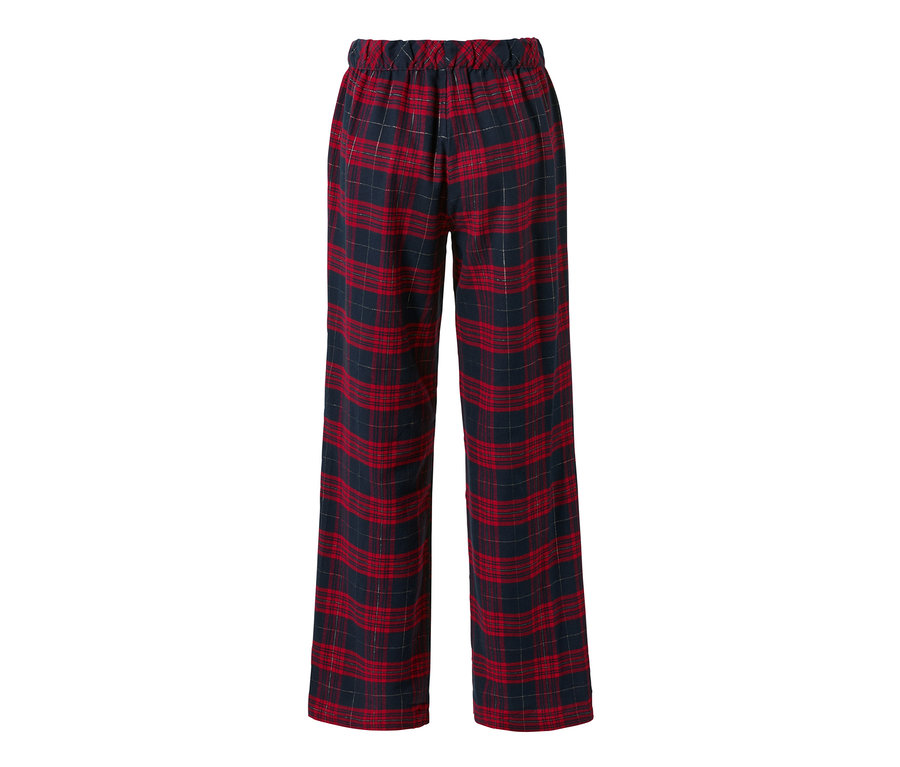 Eine karierte Flanell-Relaxhose.