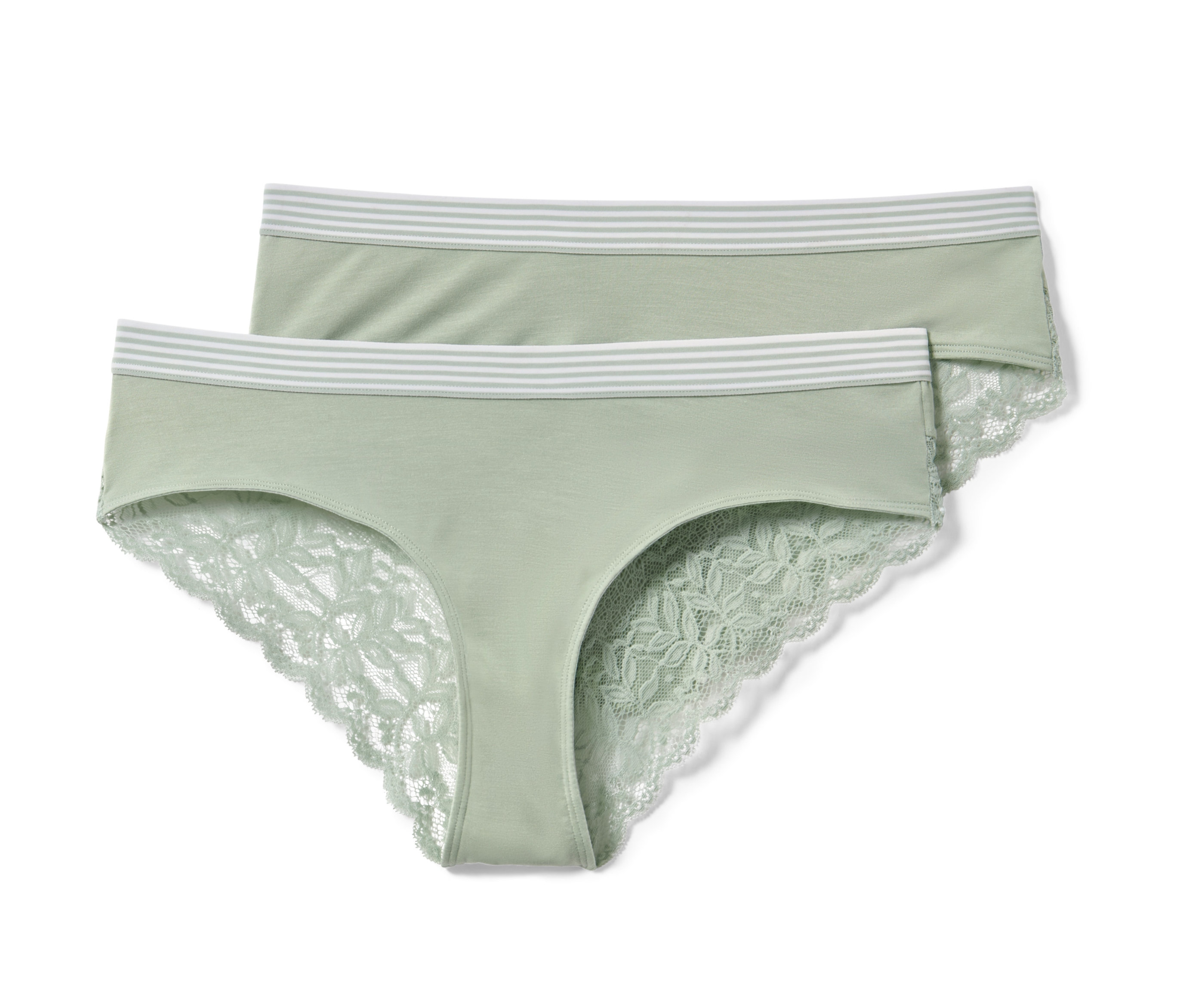 Tchibo - 2 Brazilslips - Damen - Gr. M - grün