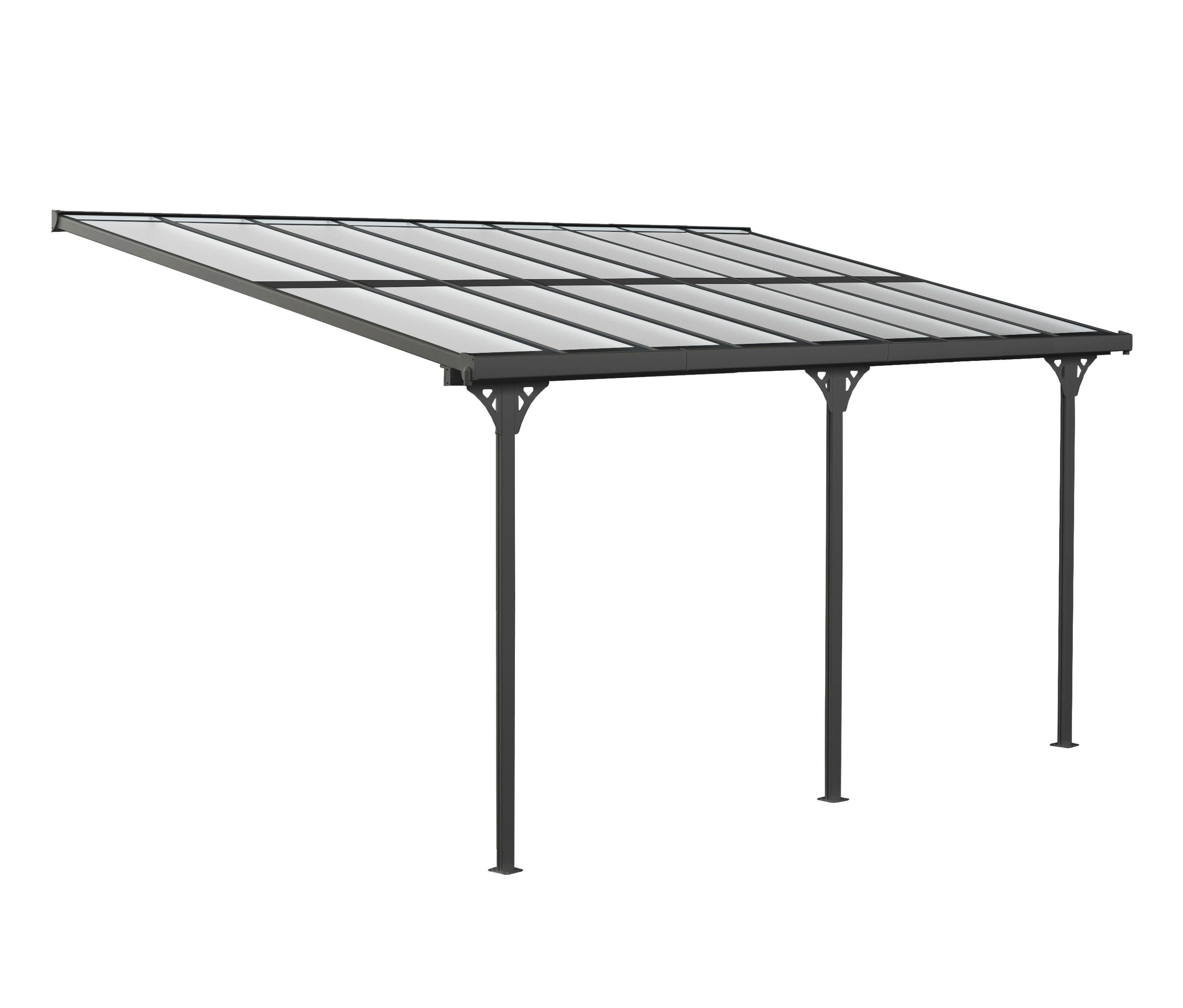 Thumbnail - Tchibo - Terrassenüberdachung - 556x300x270cm - anthrazit - Aluminium