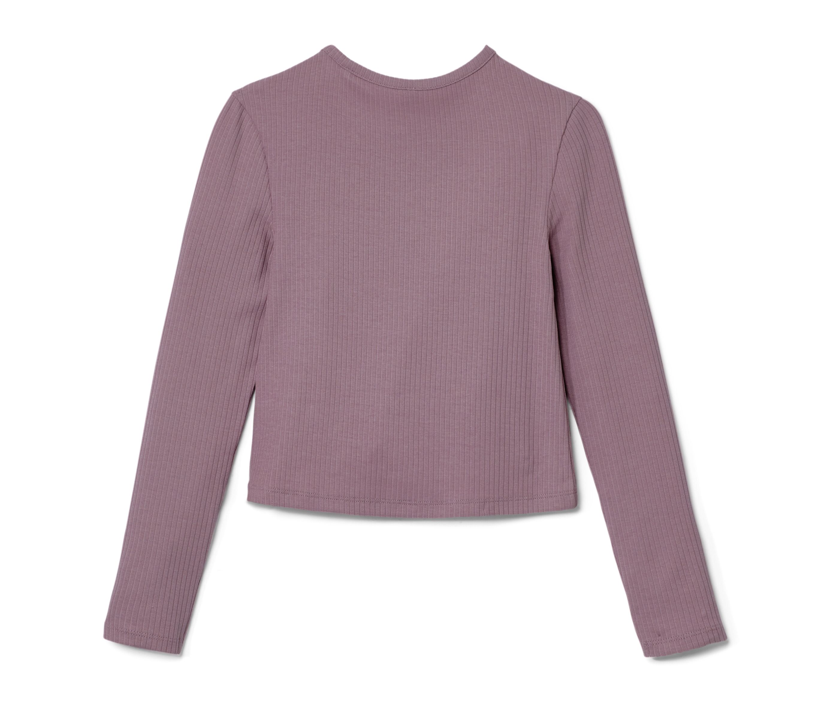 Tchibo - Kinder-Langarmshirt mit Rippstruktur - Mädchen - Gr. 170/176 - rosa