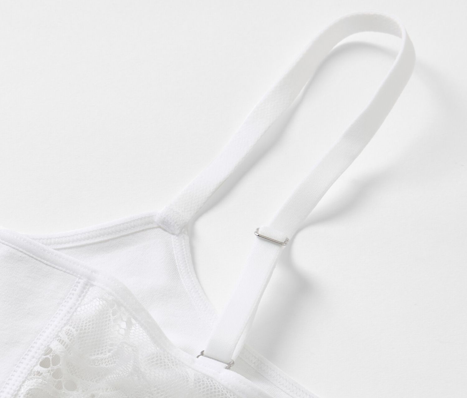 Thumbnail - Tchibo - Seamless-Bustier mit Spitze - Damen - Gr. M - weiß