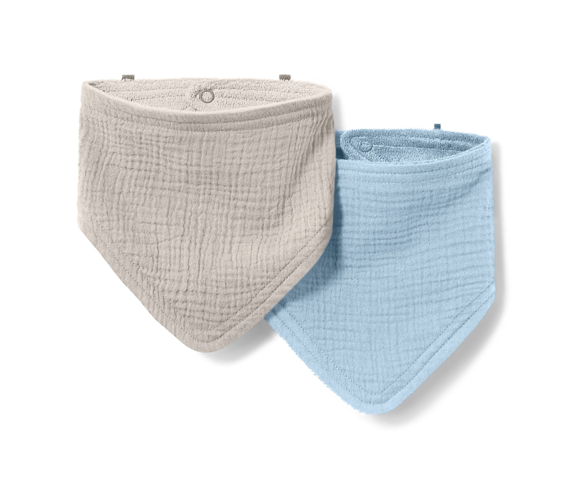 Tchibo - 2 Baby-Musselin-Halstücher - hellblau