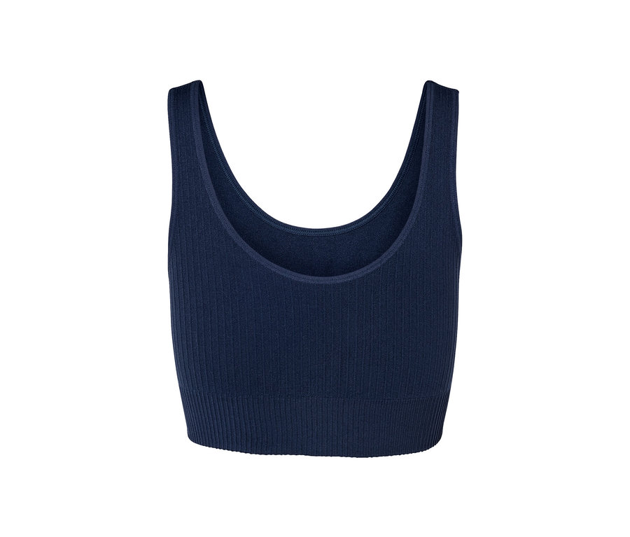 Blaues Seamless-Sport-Bustier.