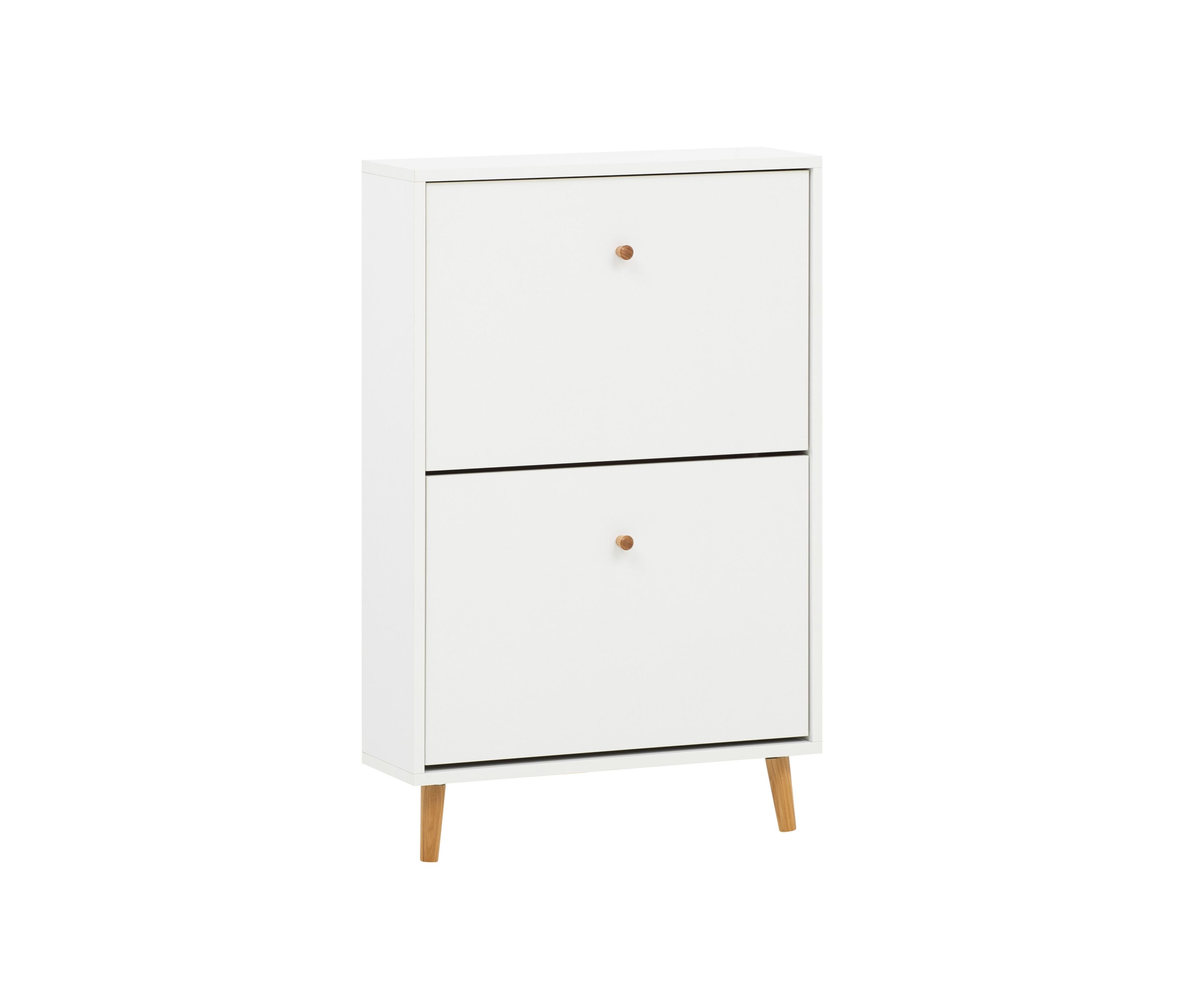 Tchibo - Schuhschrank »Bjarne« - 59,8x19x92,2cm - braun - Holz / Eichenholz / Metall