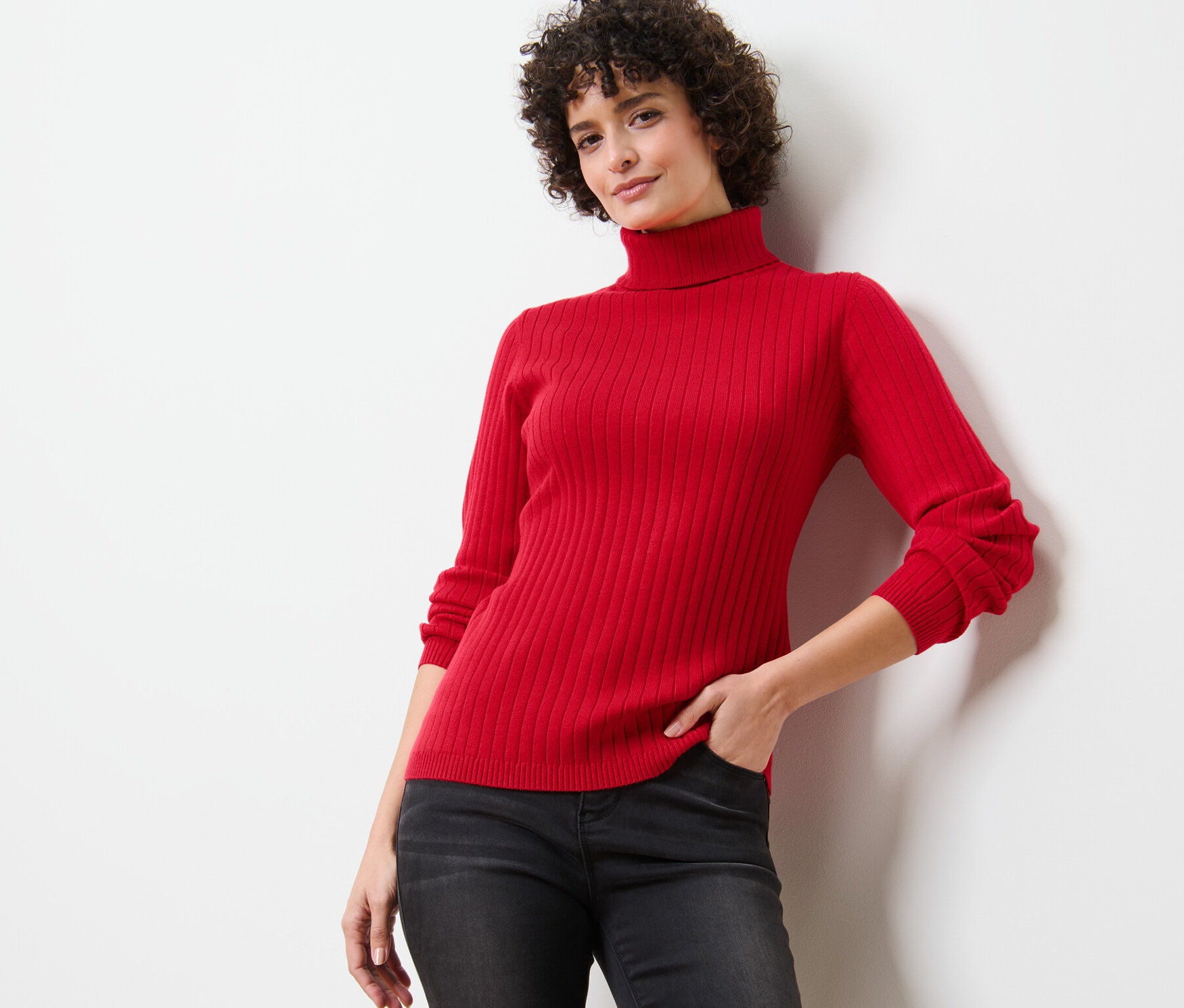 Damen Rollkragenpullover Damen Feinstrickpullover Tchibo