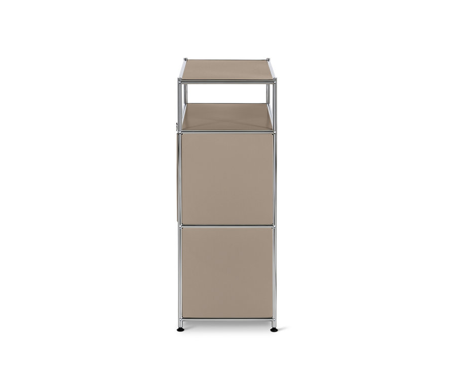 Kommode Metall »CN3« mit 2 Schubladen, taupe.