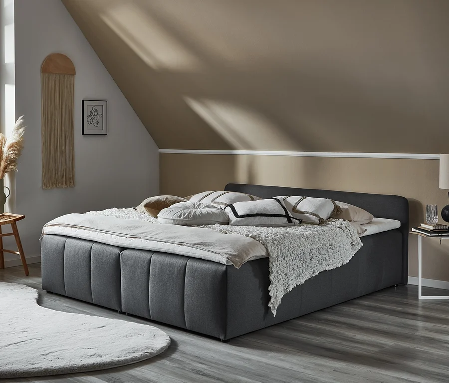 DOMO Boxspringbett »Bergen« 180 x 200 cm inkl. Topper, klein
