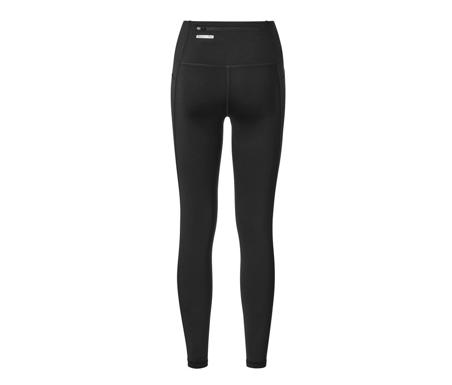 Schwarze Wasserabweisende Sporttight von hinten gezeigt.