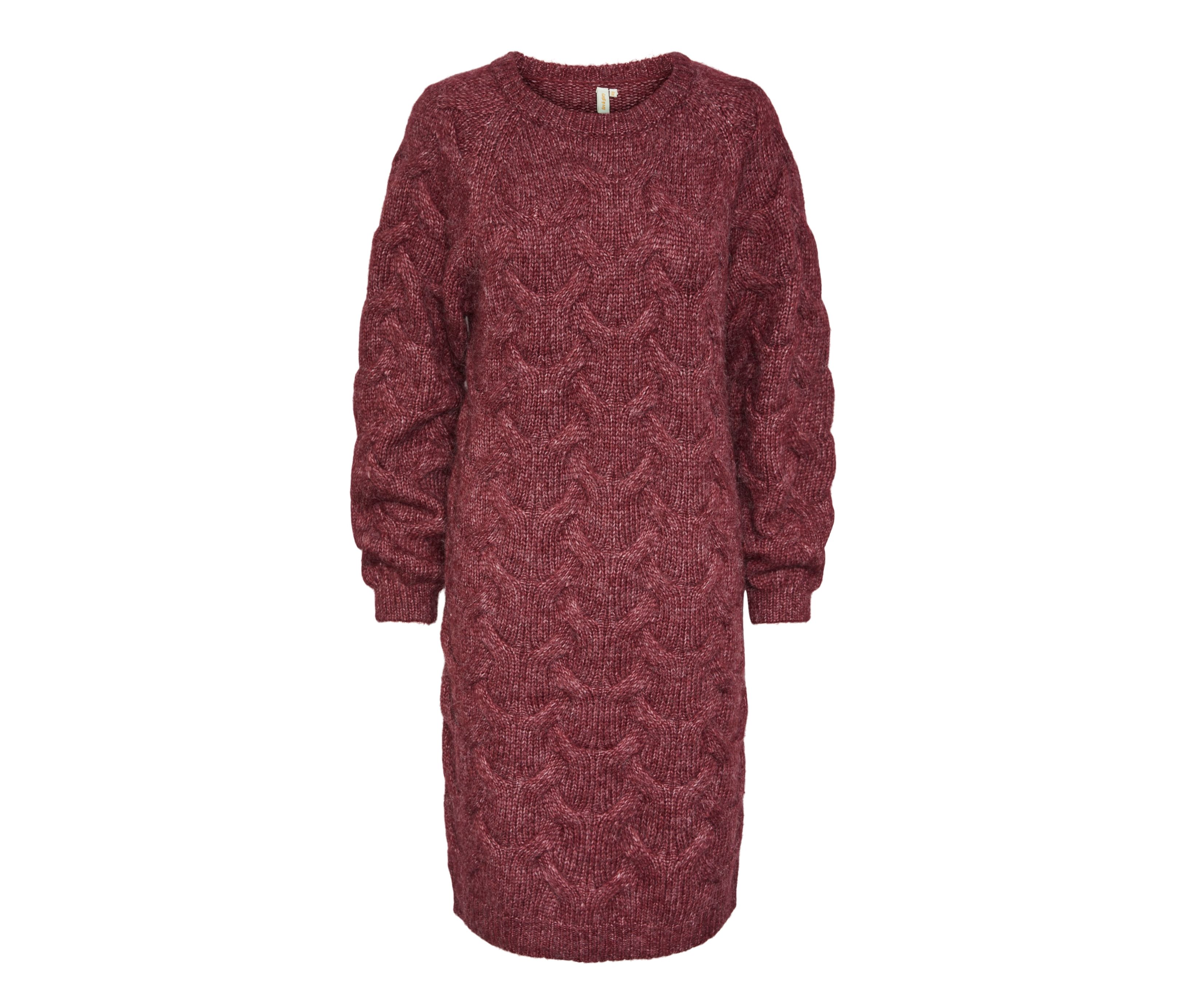 Tchibo - Grobstrick-Kleid - Damen - Gr. XL - weinrot