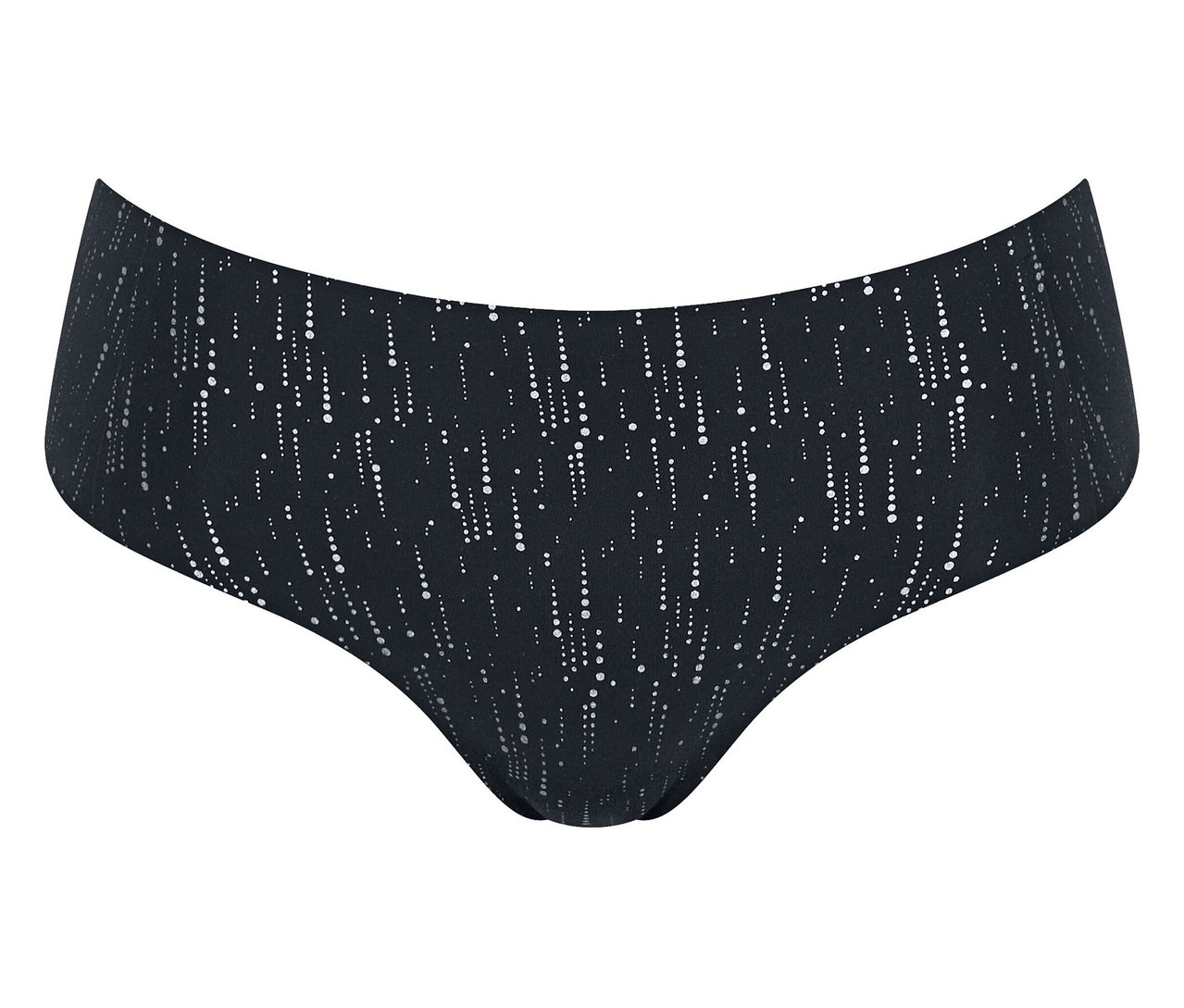 Schwarzer Sloggi ZERO Feel 2.0 Festive Hipster mit Punktmuster.