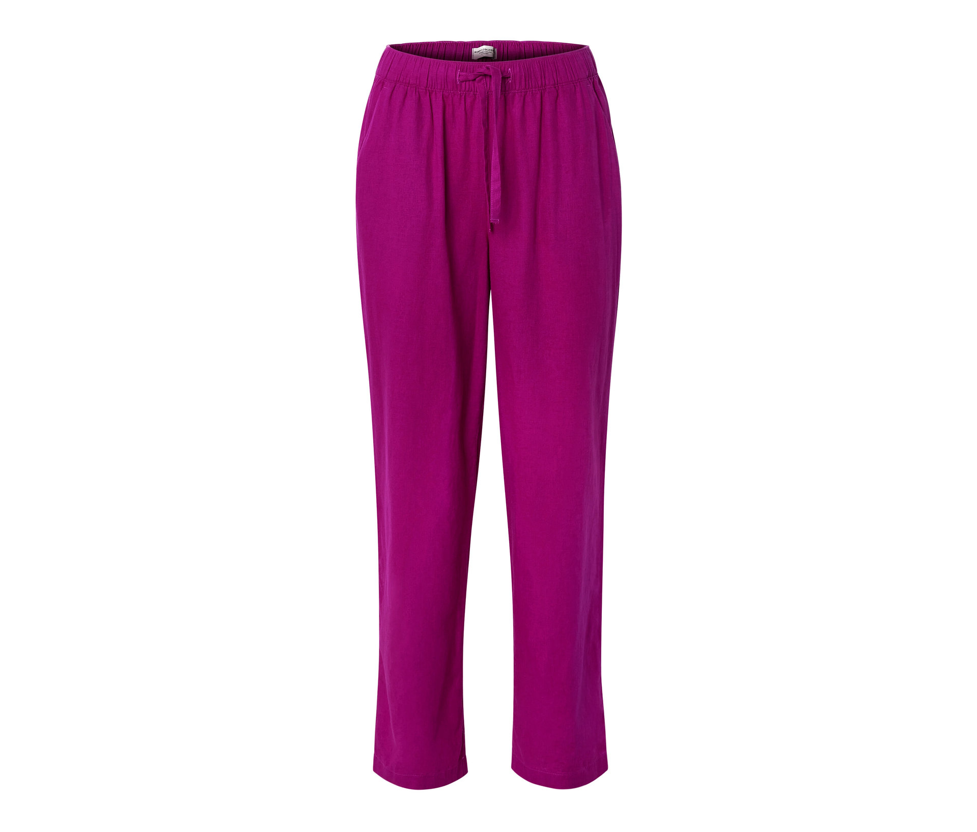 Leinenhose - Damen - Gr. 40 - dunkelrosa - dunkelrosa