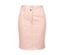 Roséfarbener Jeansrock.