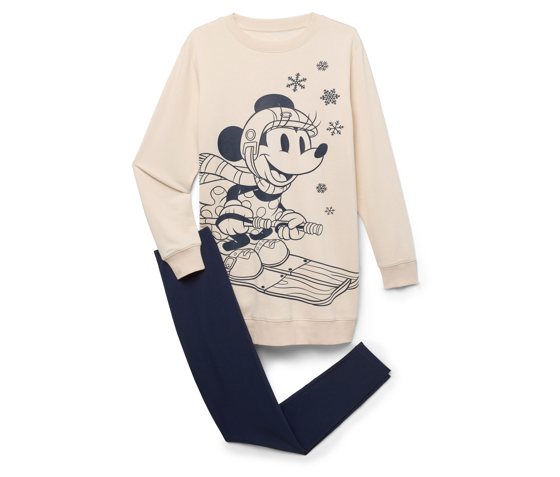 Leggings-Pyjama »Mickey and Friends« - Damen - Gr. L - dunkelblau - dunkelblau