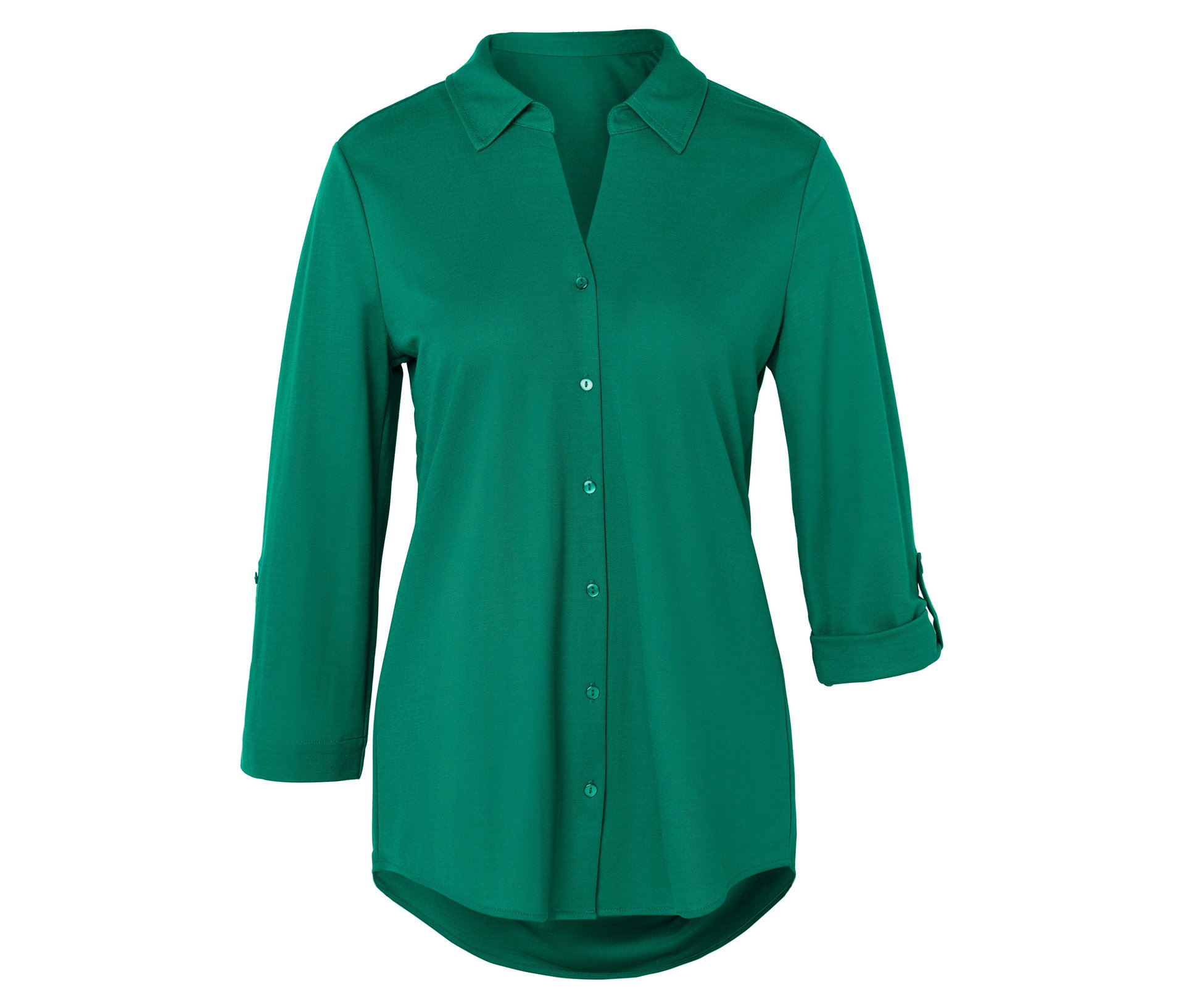 Piqué-Jerseybluse - Damen - Gr. 40