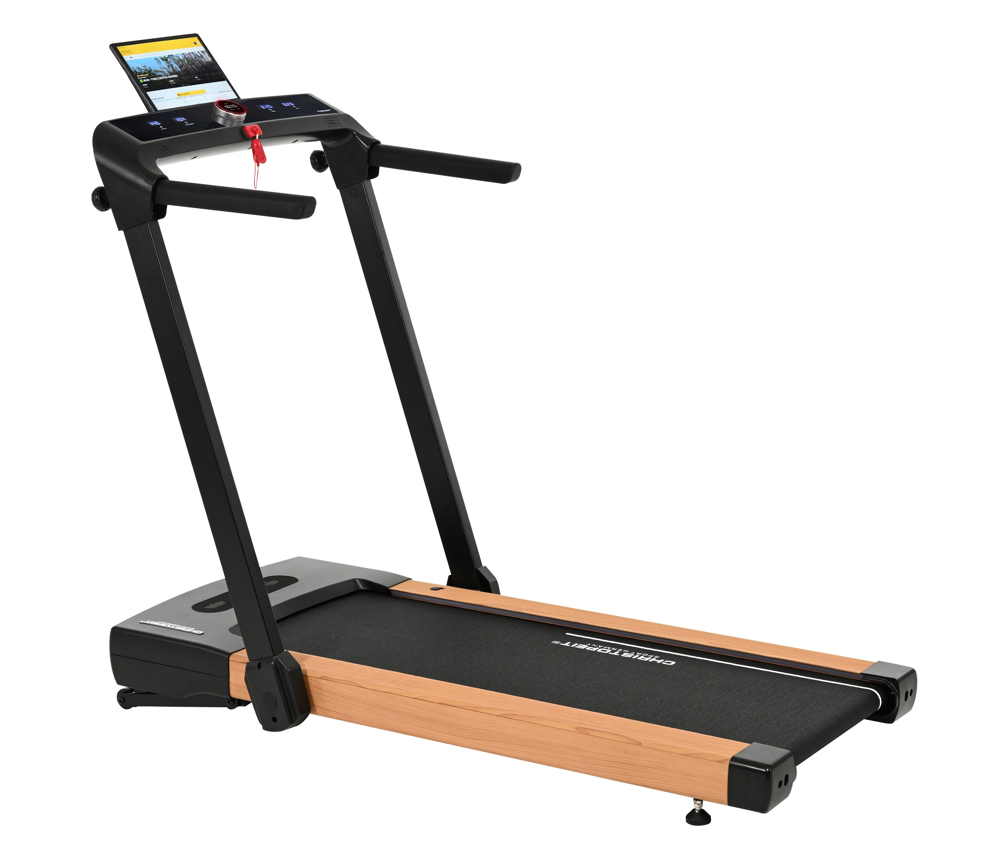 Thumbnail - Christopeit Laufband 2 in 1 in Holzoptik - braun