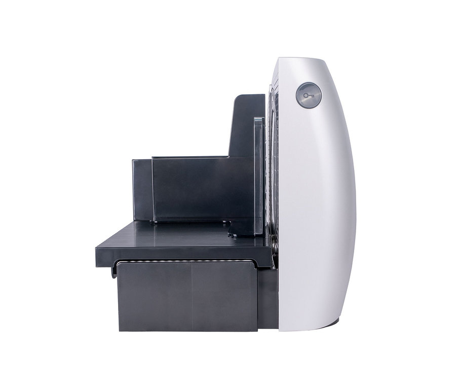 Seitenansicht der Steba Allesschneider »AS 200«.