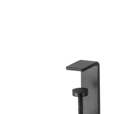 Schwarzer YAMAZAKI Kabel-und-Router-Organizer »SMART« mit Regalen und Haken.