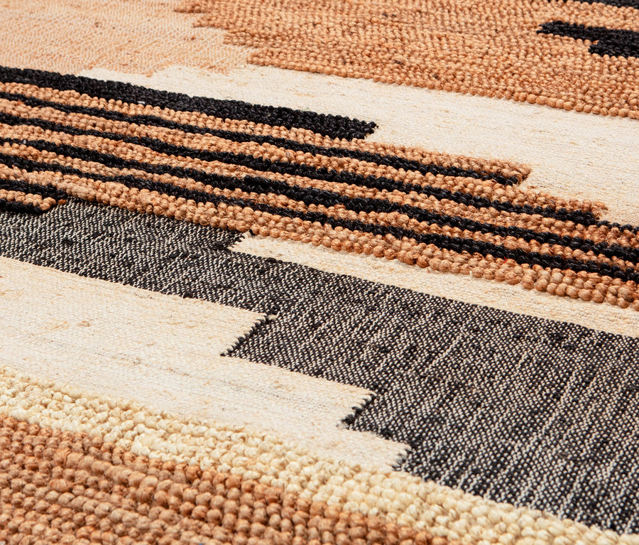 Detailaufnahme des gemusterten BePureHome Teppichs »Liberal«, 170 x 240 cm.