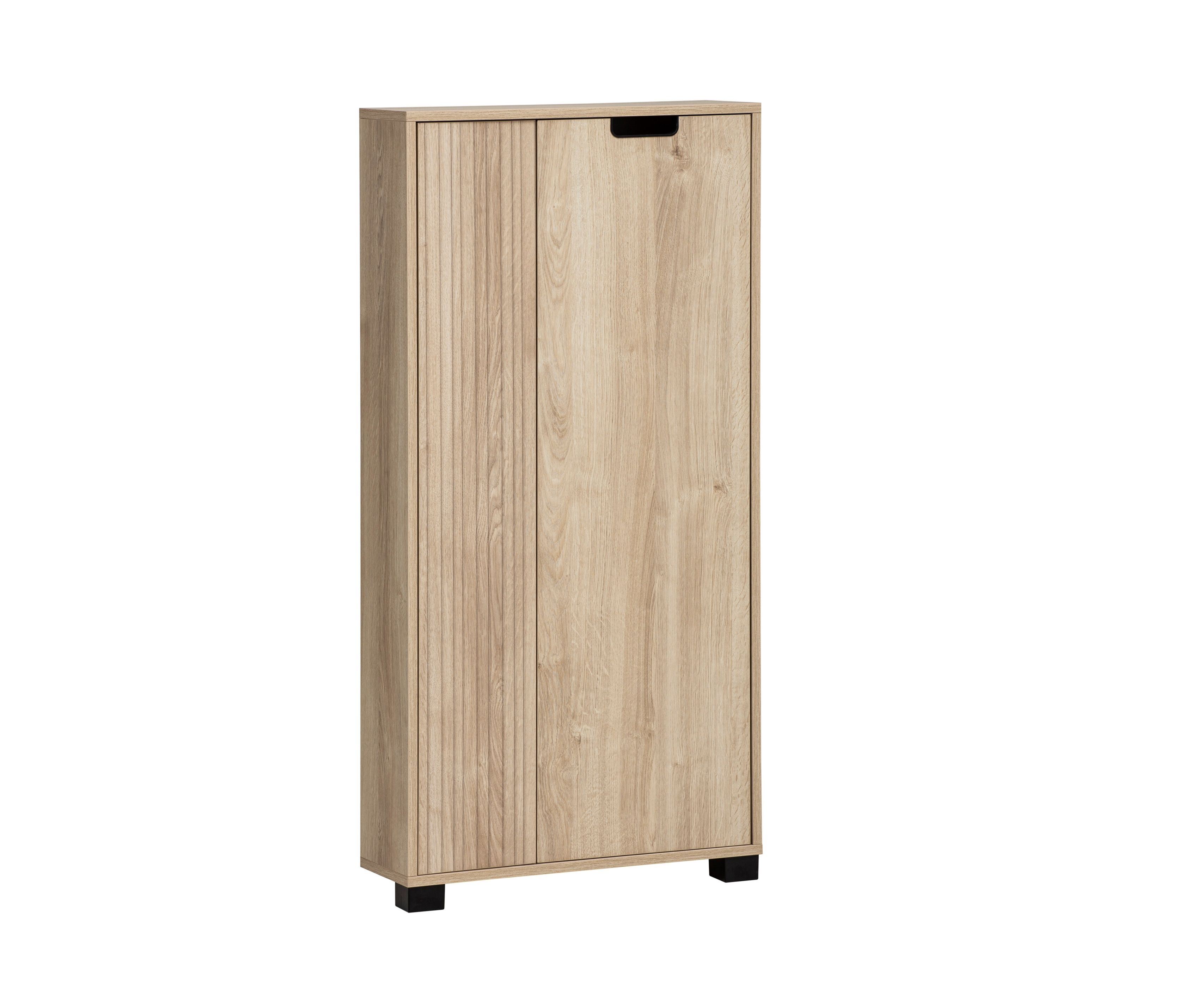 Tchibo - Highboard »Emmik« - 60x19,5x124cm - schwarz - Holz / Kunststoff / Metall