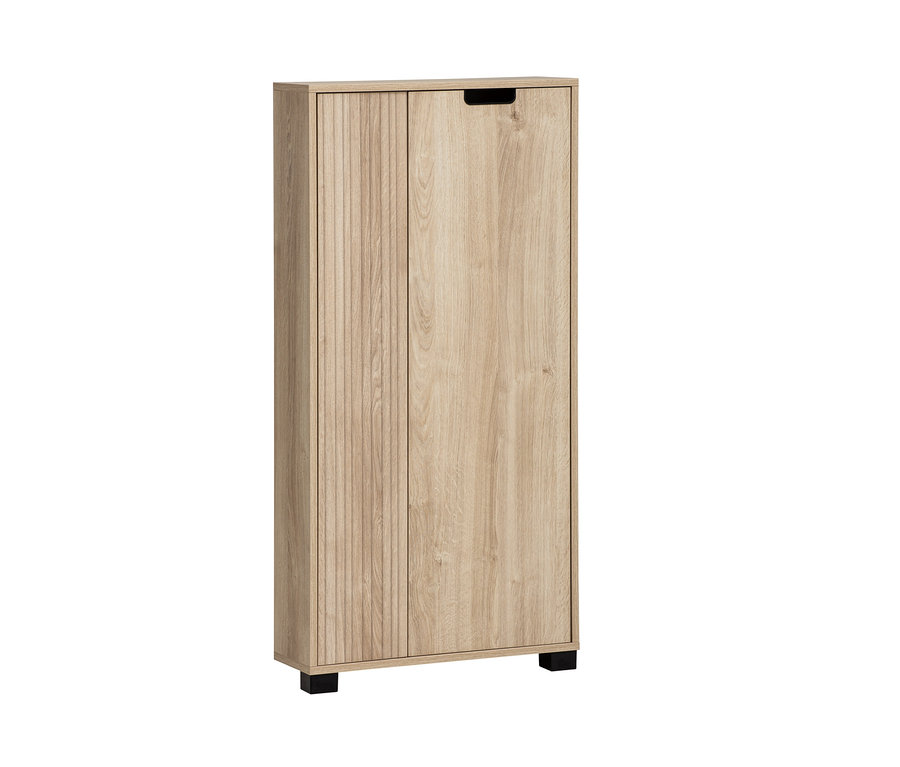 Highboard »Emmik«, Weißeiche gestreift.
