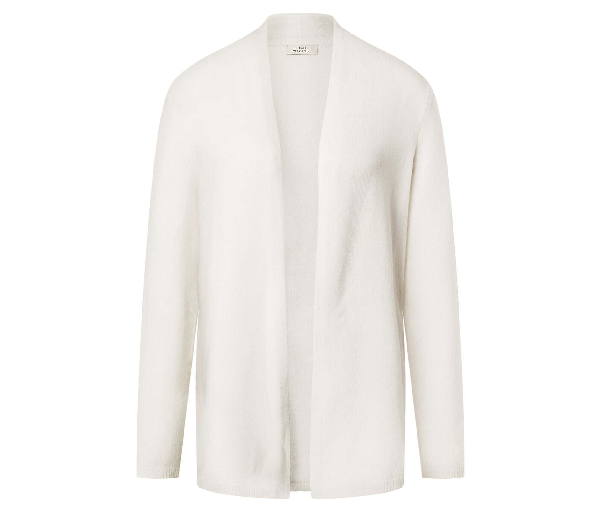 Offener Cardigan mit Wolle - Damen - Gr. XL - creme - creme