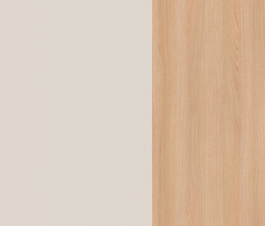 Halb hellbeige, halb helles Holz mit Maserung.