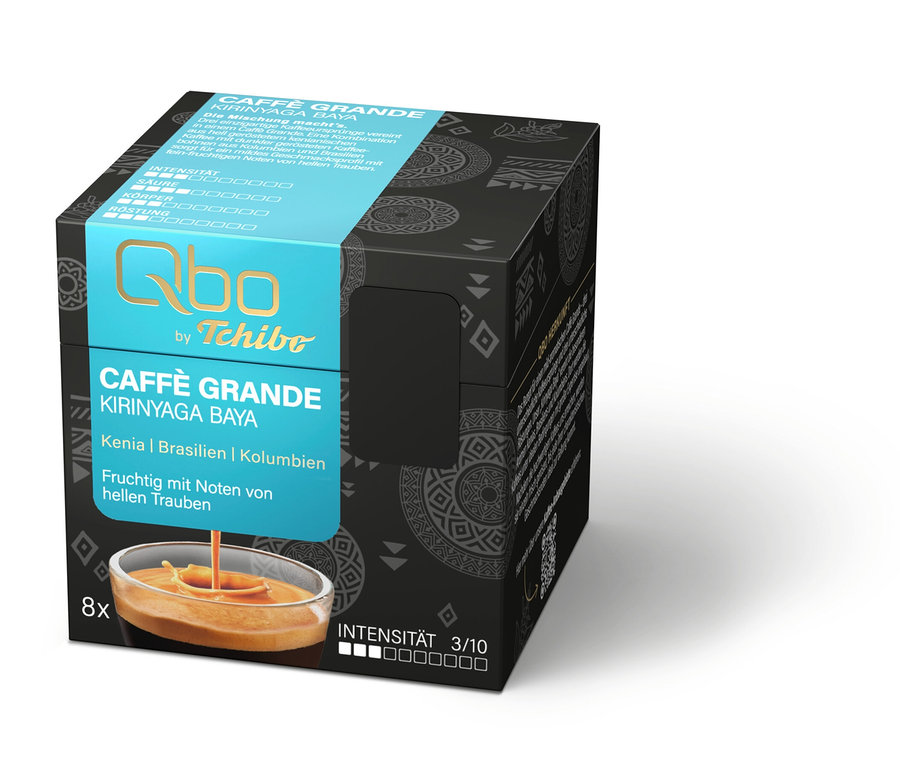 Qbo Caffè Grande KIRINYAGA BAYA - 8 Kapseln