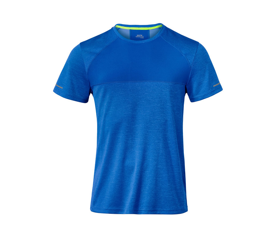 Blaues Funktionsshirt.