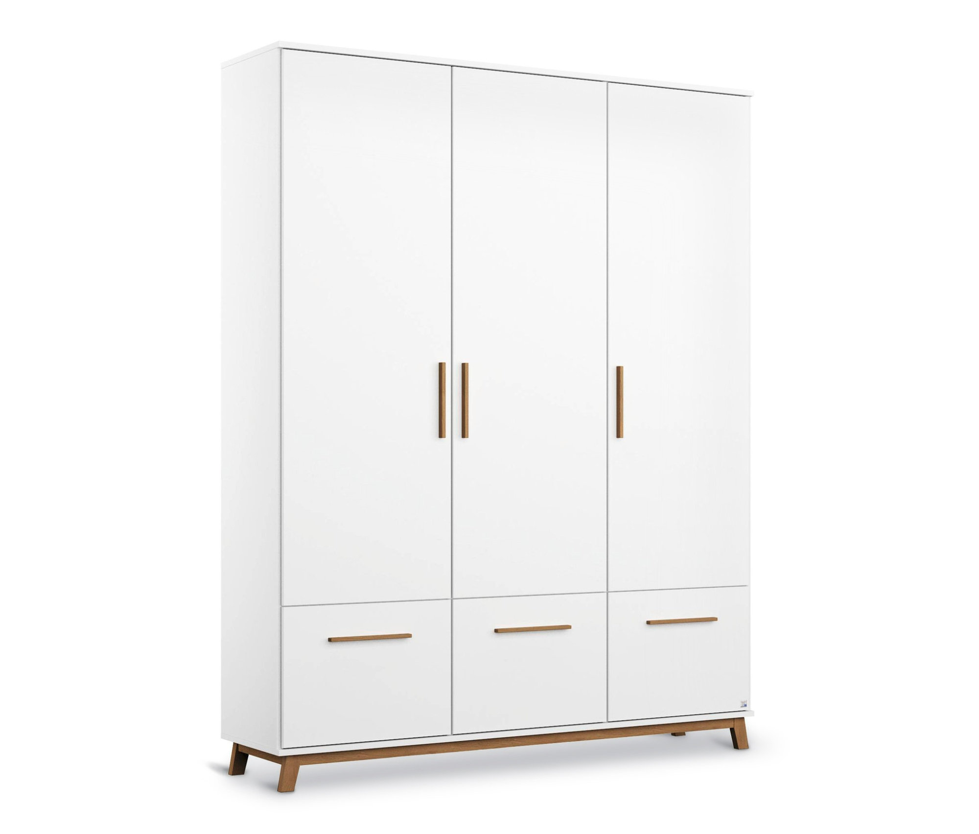 rauch Kleiderschrank »Carlsson« - 136x53x203cm - braun - Holz / Holz / Eichenholz
