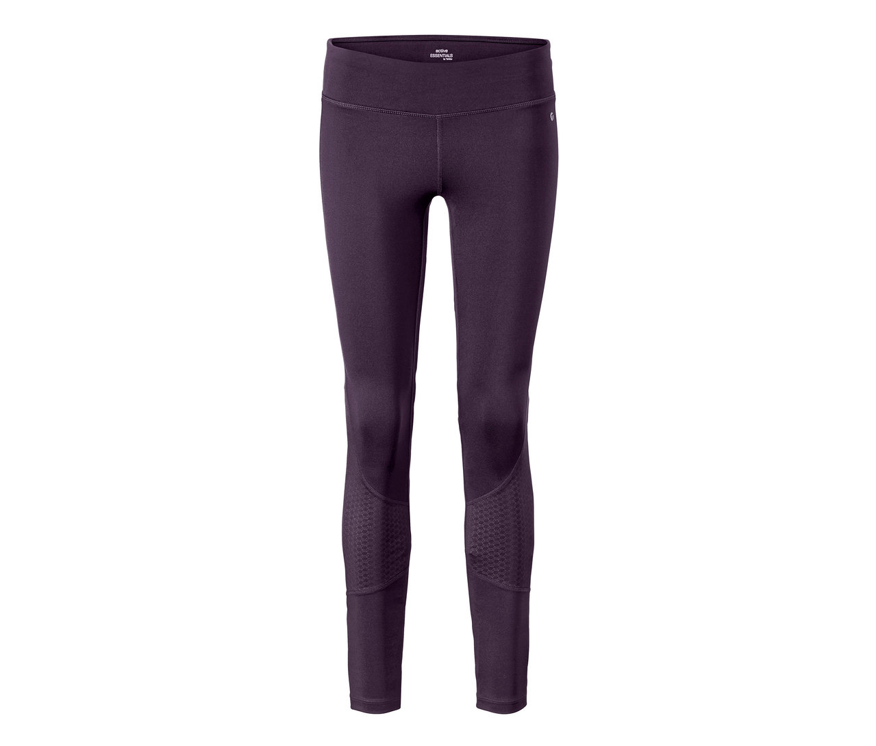 Violette Sporttight auf weißem Hintergrund.