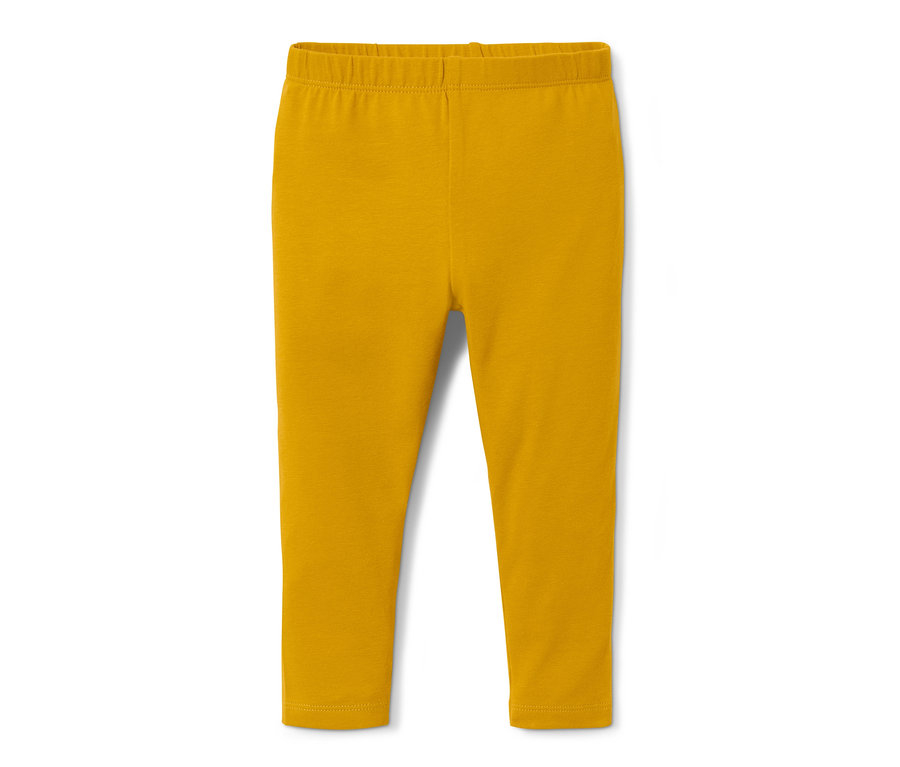 Gelbe Jersey-Leggings.