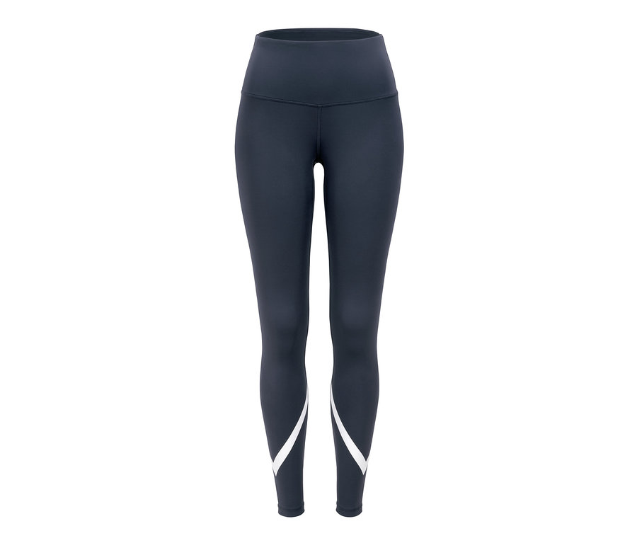 Blaue Sporttight »Soft Touch« mit weißen Streifen an den Waden.