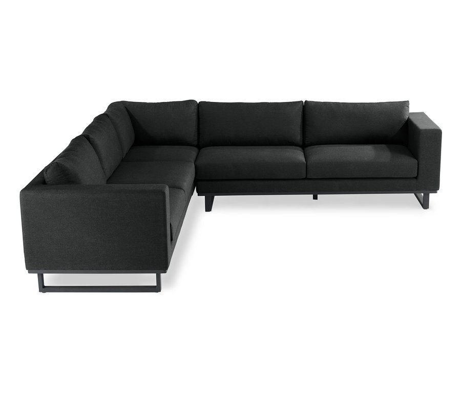 Premium-Lounge-Ecke mit Sunbrella®-Stoff, anthrazit.