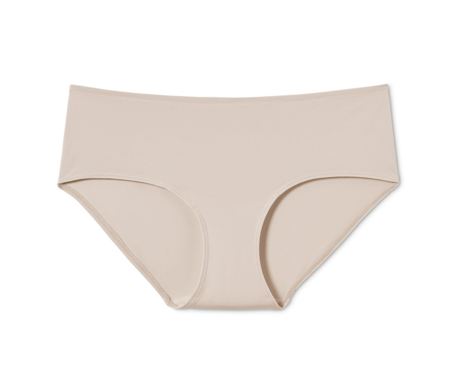 Ein einzelner, beiger Slip aus einem 3er Pack Pantys.