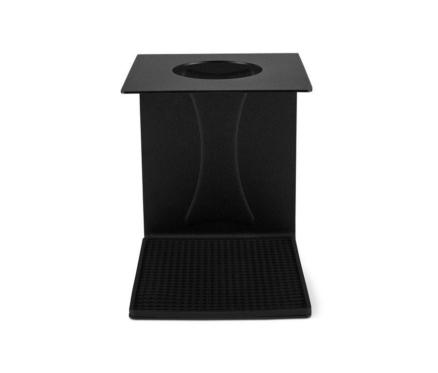 Schwarzer Handfilter-Halter.