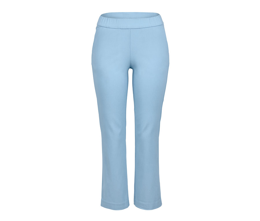 Hellblaue 7/8-Stretchhose.