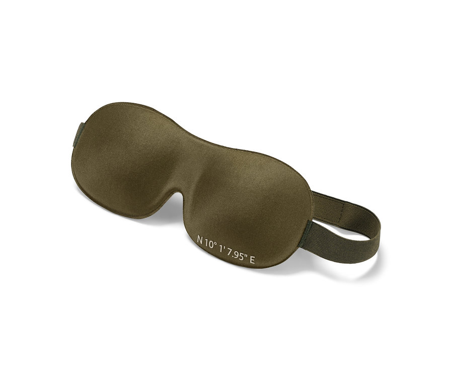 Nahaufnahme einer 3D-Schlafmaske.