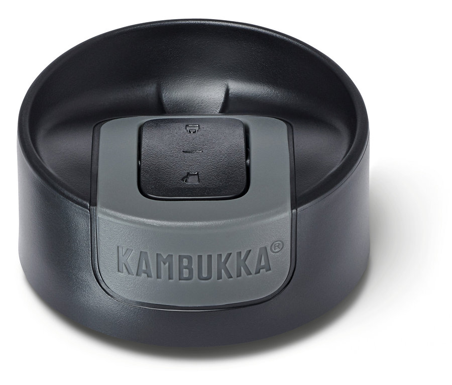 Detailansicht des grauen Kambukka To-Go-Becher Deckels.