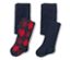 Zwei Kinder-Strumpfhosen mit Argyle-Muster.