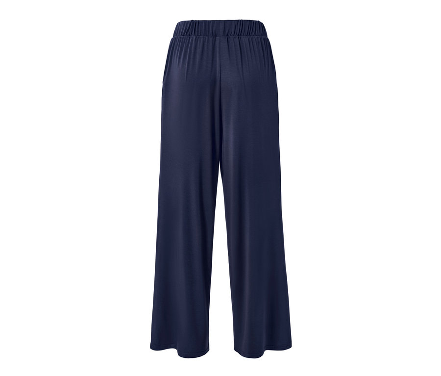 Dunkelblaue Palazzohose.