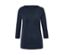Dunkelblaues Shirt mit 3/4-Arm.